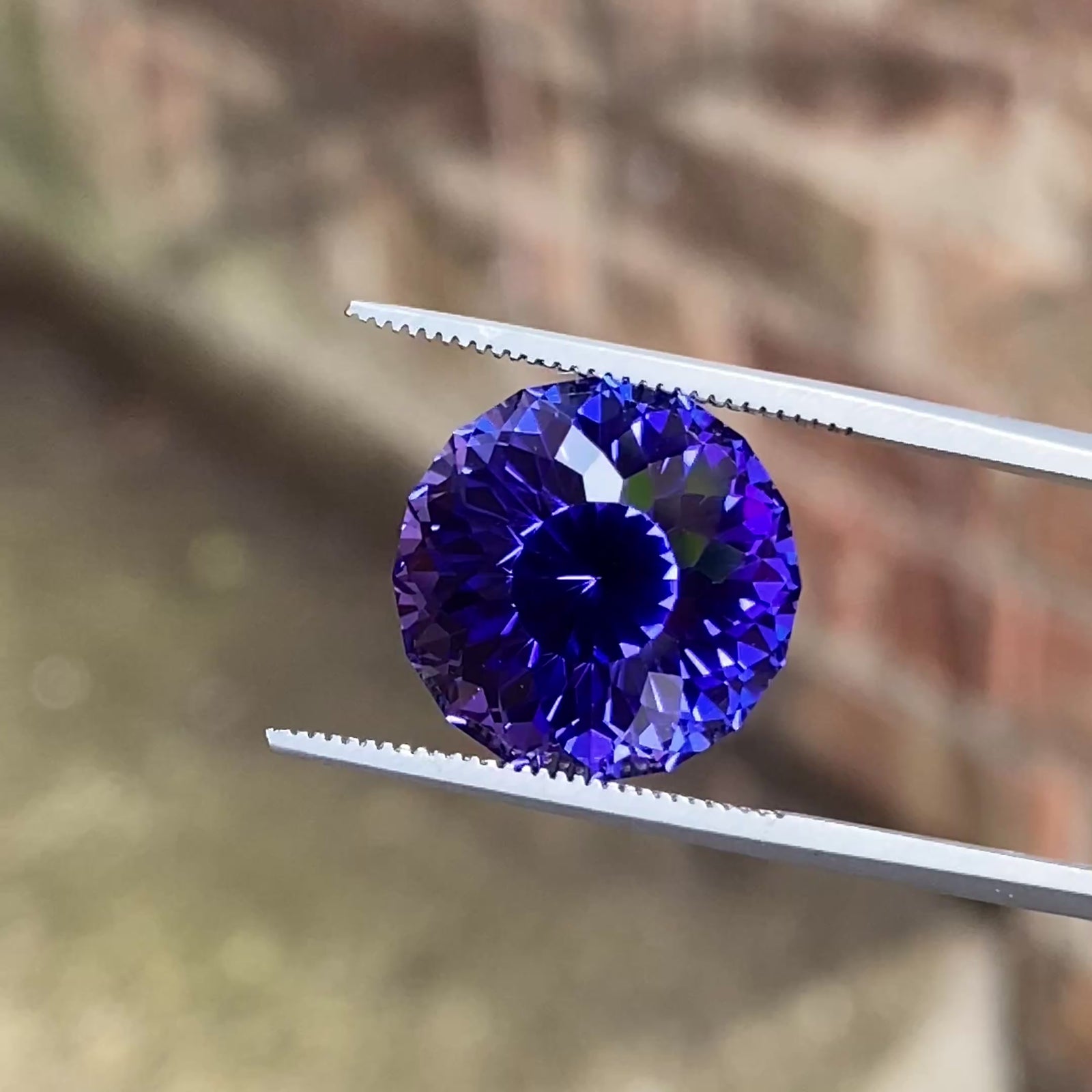Portuguese Round Brilliant Cut Tanzanite 18.48 Carats