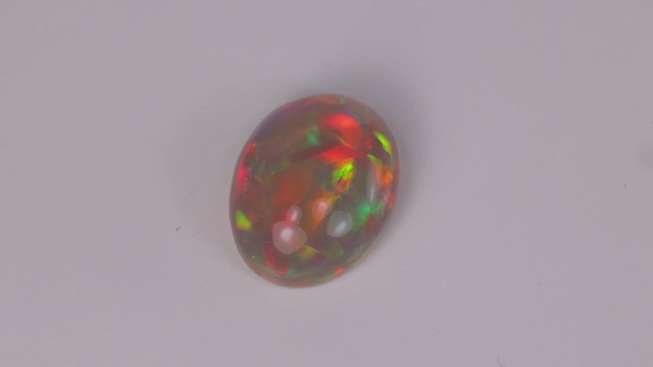Oval Cabochon Cut Welo Opal 7.72 Carats