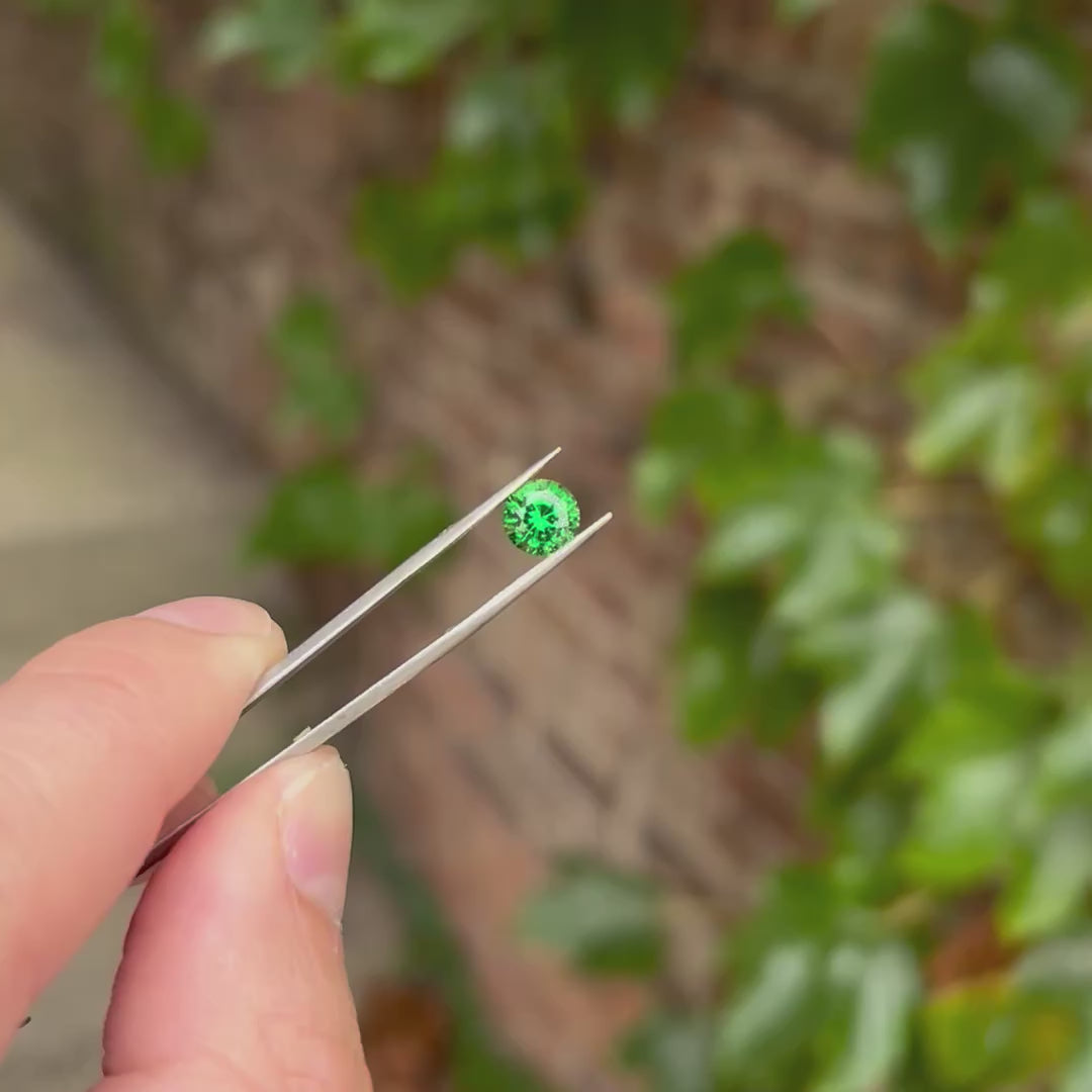 Round Brilliant Cut Tsavorite Garnet 1.68 Carats