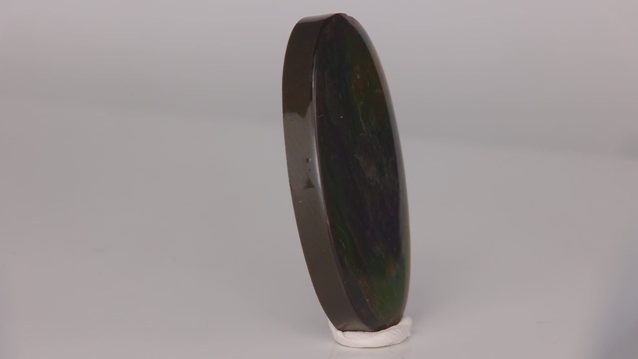 Oval Cabochon Cut Ammolite From Canada 28.55 Carats