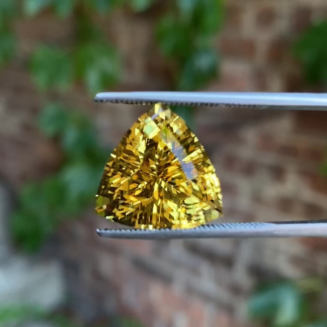 Trilliant Cut Scapolite From Tanzania 17.38 Carats