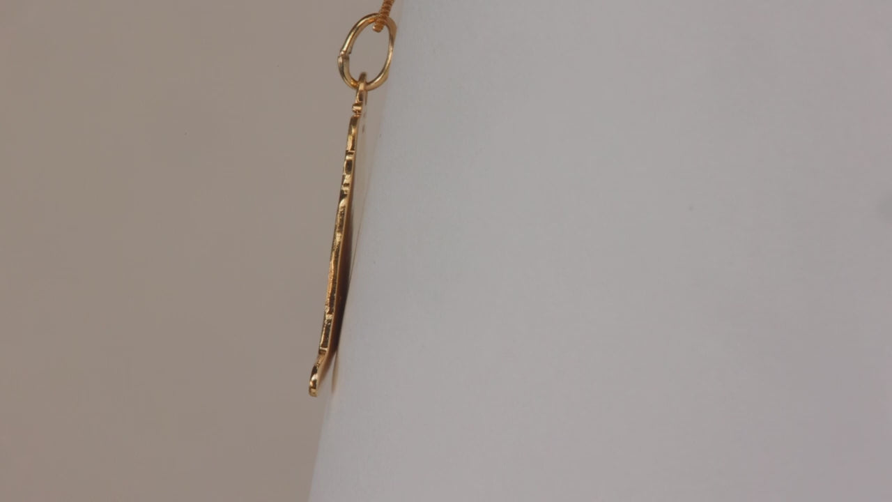 14K Yellow Gold New York Pendant/Charm