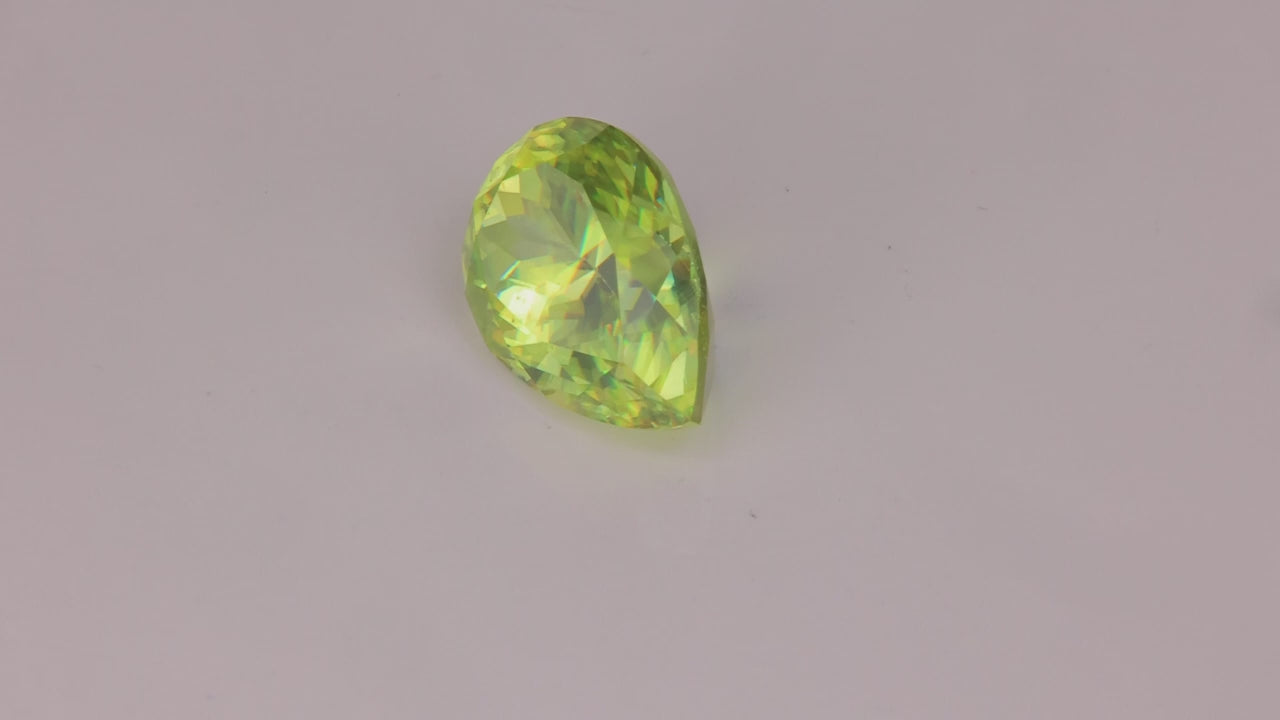 Pear Shape Brilliant Cut Sphene 6.29 Carats