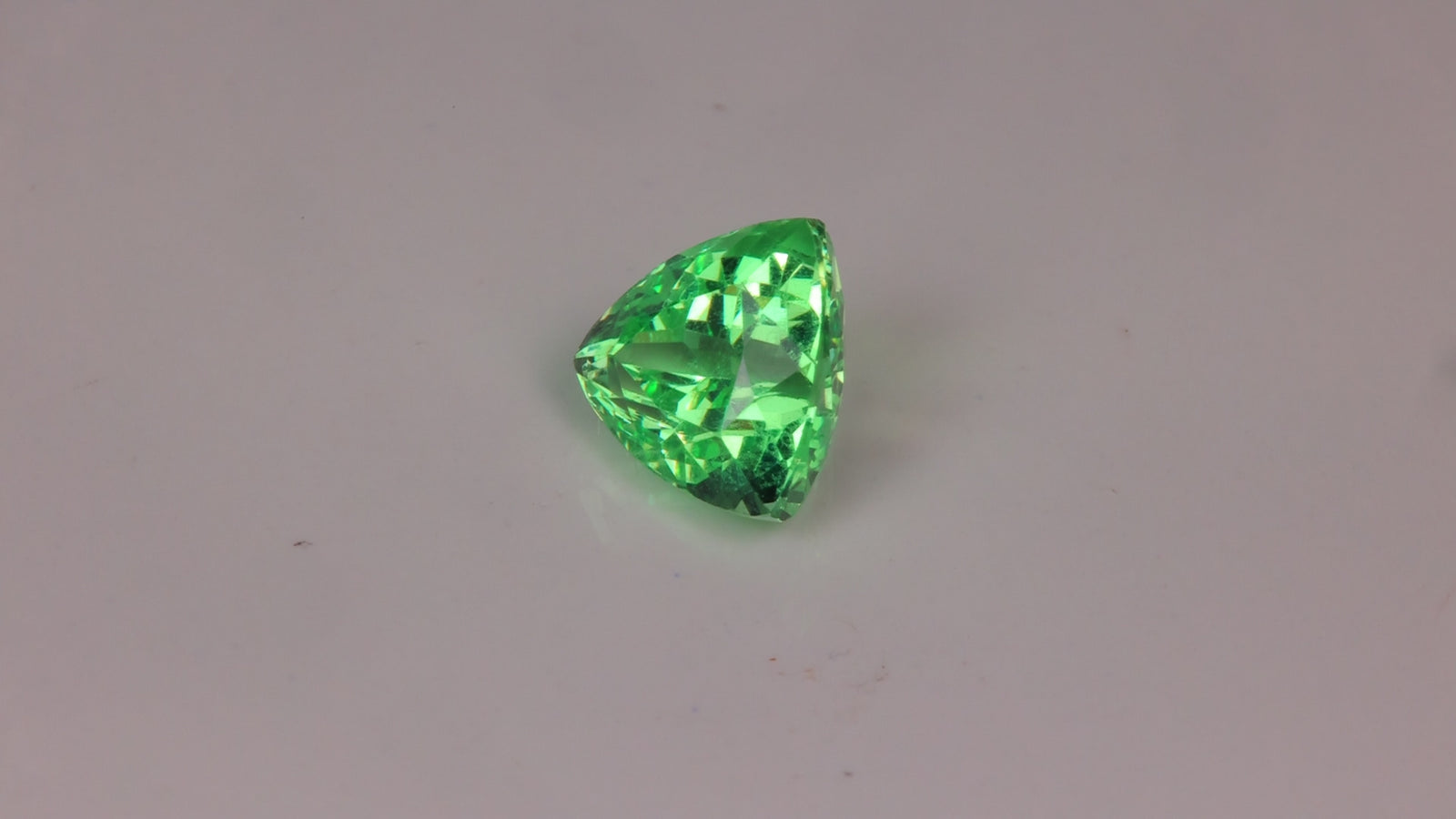 Trilliant Cut Merilani Mint Garnet 2.18 Carats