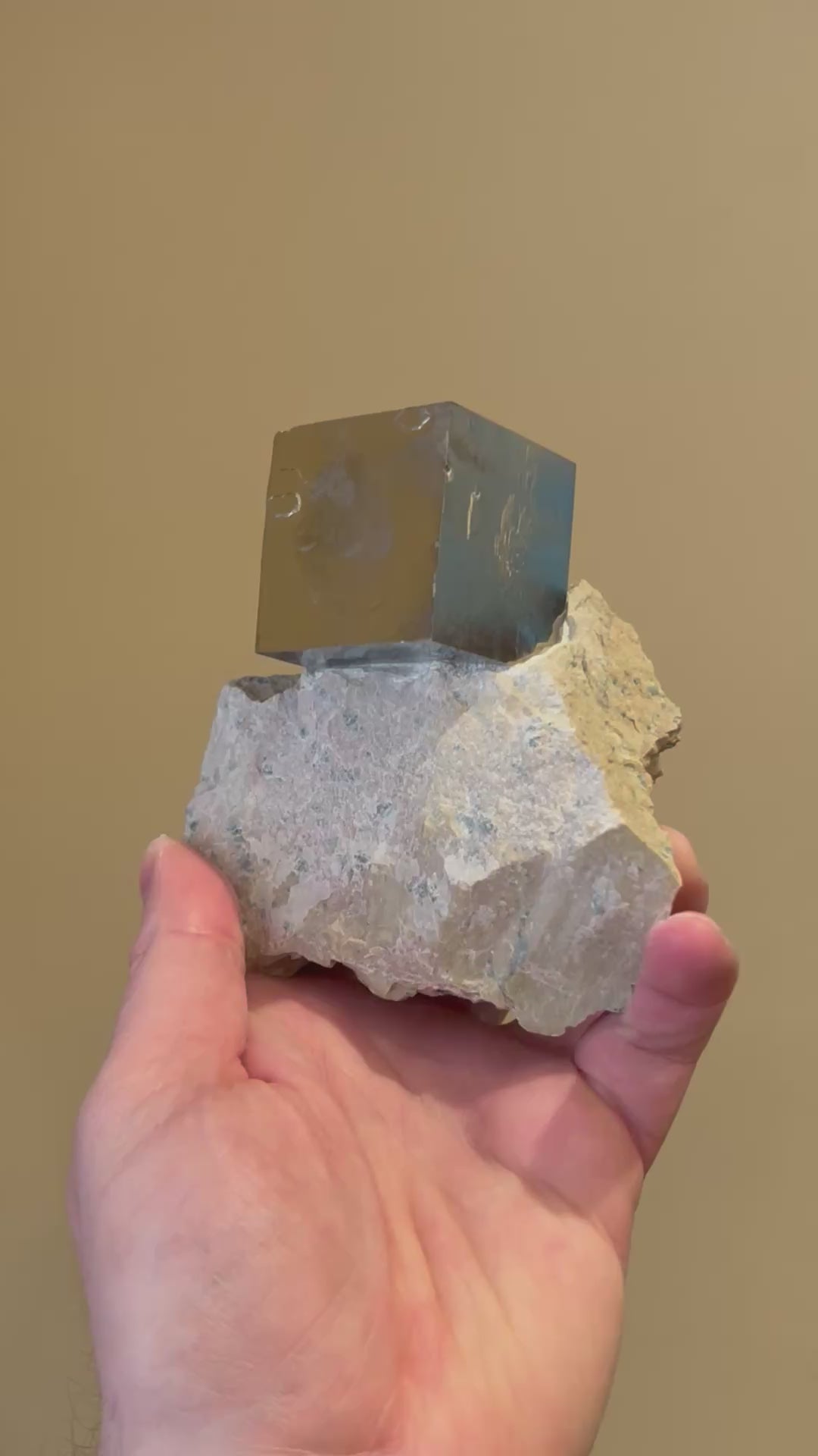 🚨 30% OFF w/ Code BLUE30 | 844g Spanish Pyrite Cube on Matrix