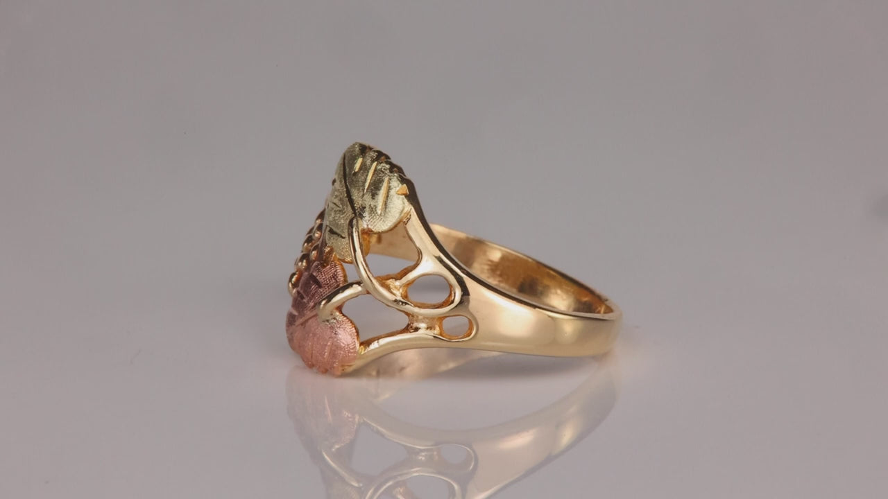 10K Blackhills Yellow and Rose Gold Ring