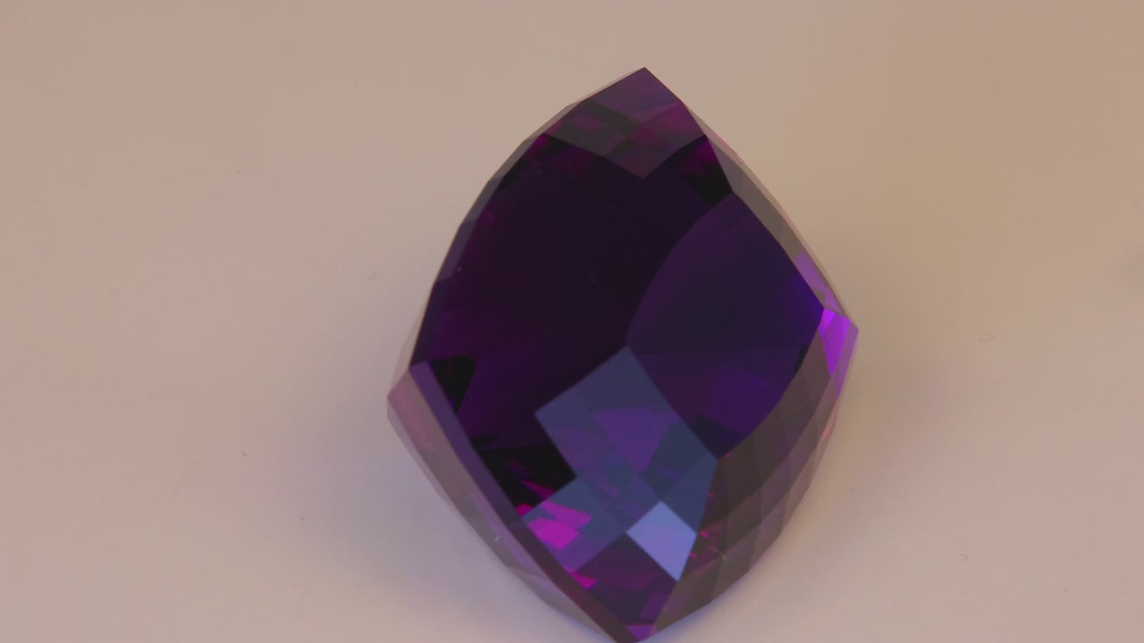 Antique Cushion Cut Amethyst From Brazil 59.88 Carats