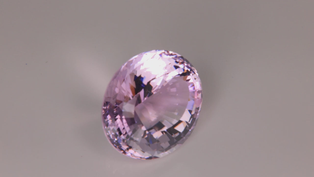Oval Pink Quartz Gemstone 39.62ct
