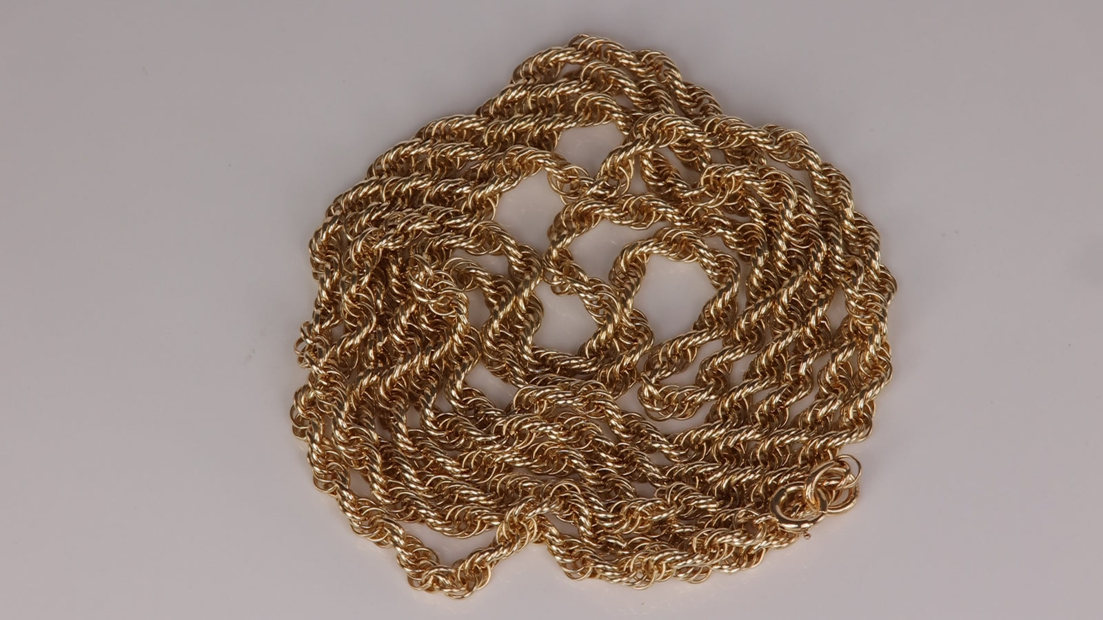14K Yellow Gold Rope Chain 35.5"