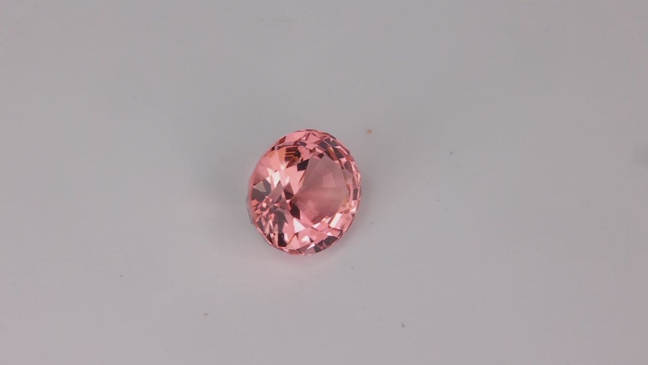 Oval Cut Peach Tourmaline 3.03 Carats