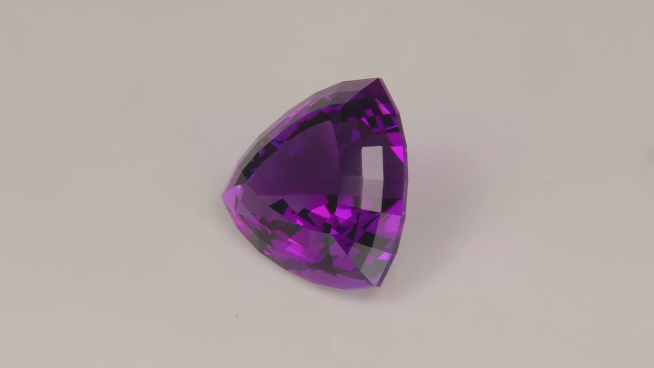 Trilliant Step Cut Amethyst 9.72 Carats