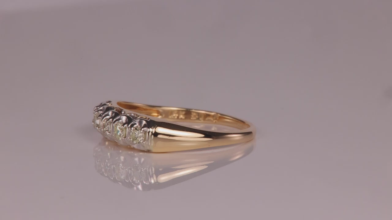 14K Yellow Gold Diamond Ring .24cts