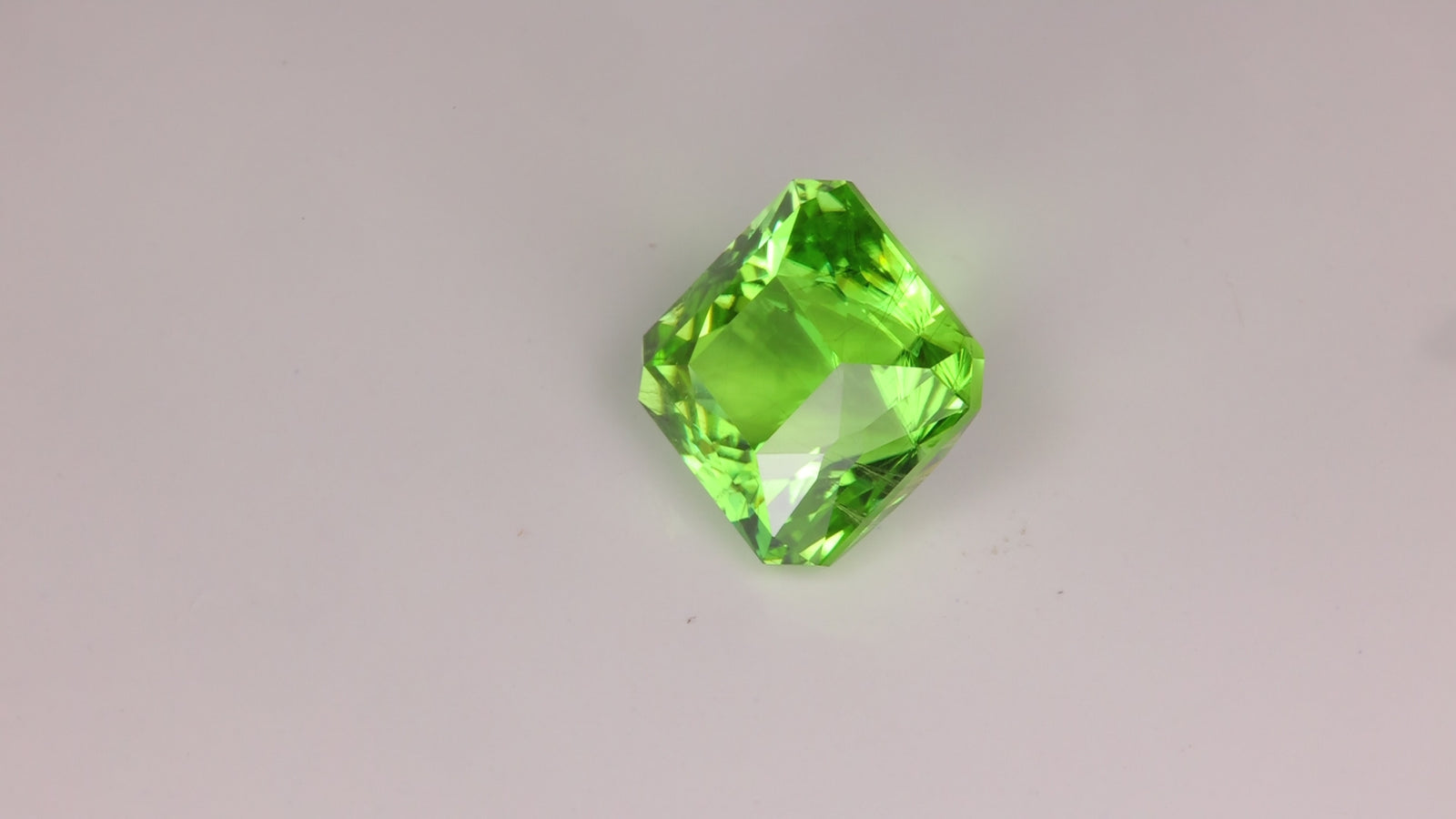 Square Portuguese Cut Peridot 16.22 Carats