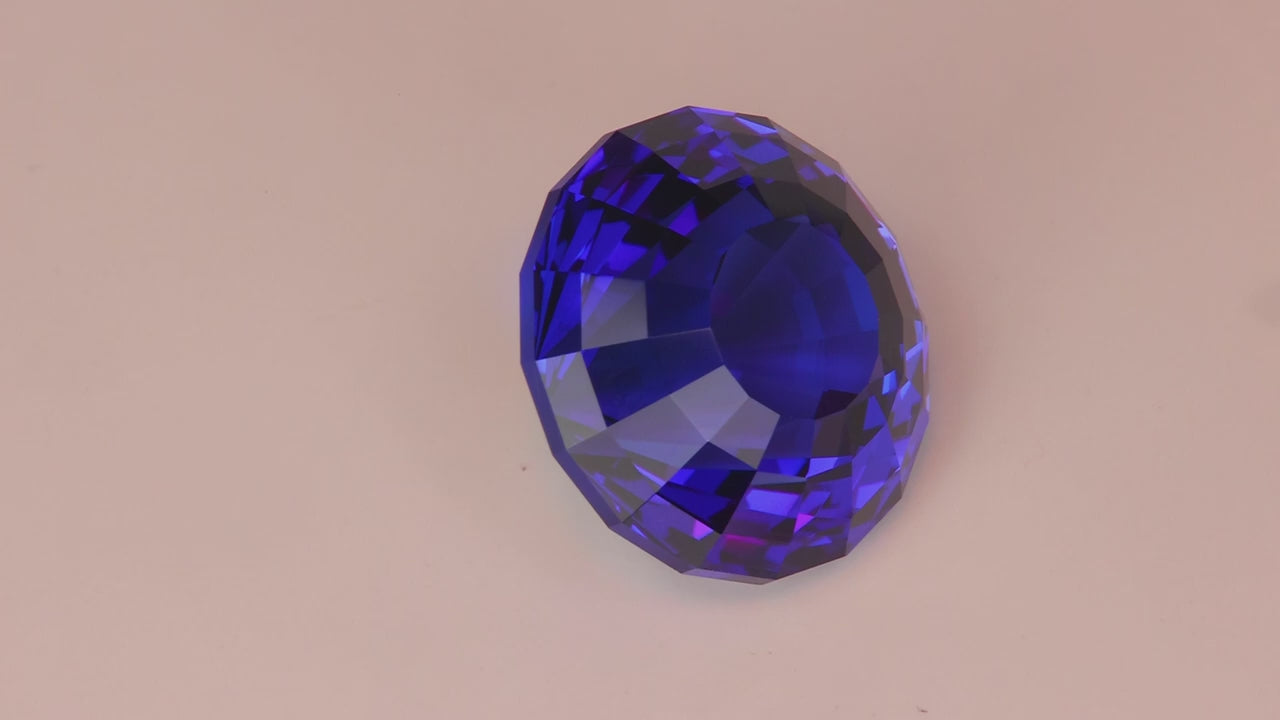 Stepped Round Tanzanite 27.79 Carats | 1000/1000 Rating