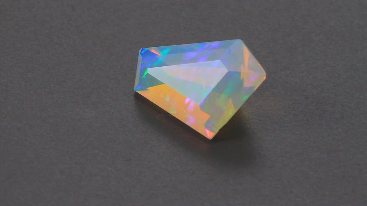 Freeform Faceted Welo Opal 6.56 Carats