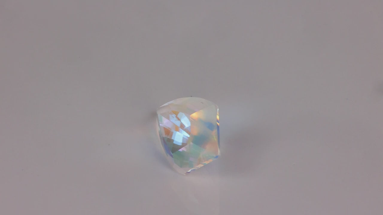 Shield Cut Rainbow Moonstone From Madagascar 6.10cts