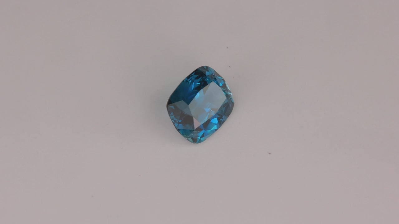 Antique Cushion Cut Sapphire 2.48 Carats