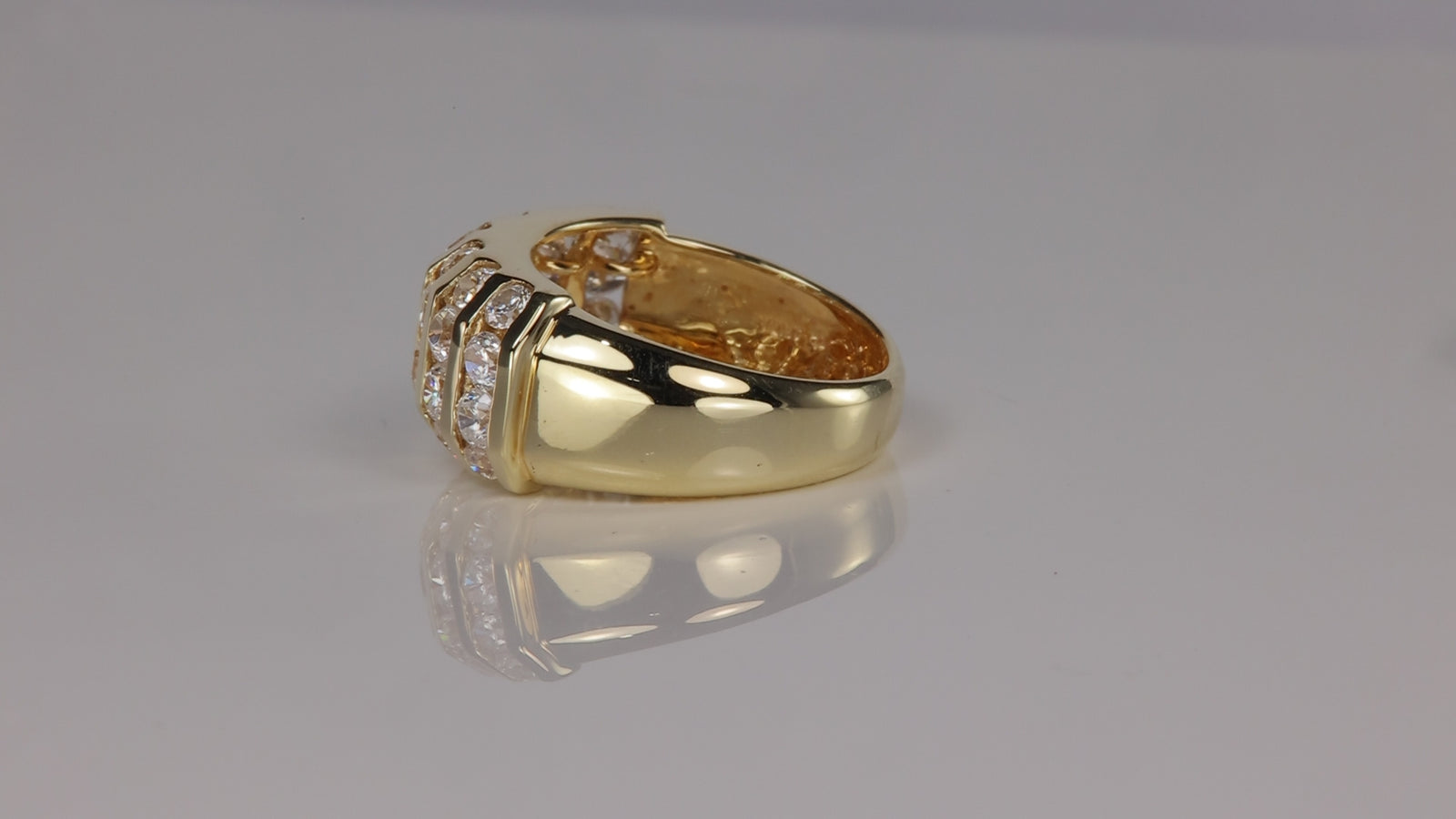 10K Yellow Gold Cubic Zirconia Ring
