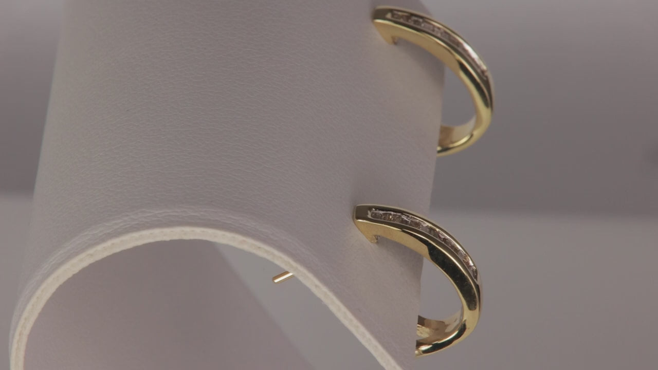 10K Yellow Gold Diamond Earrings .25cts