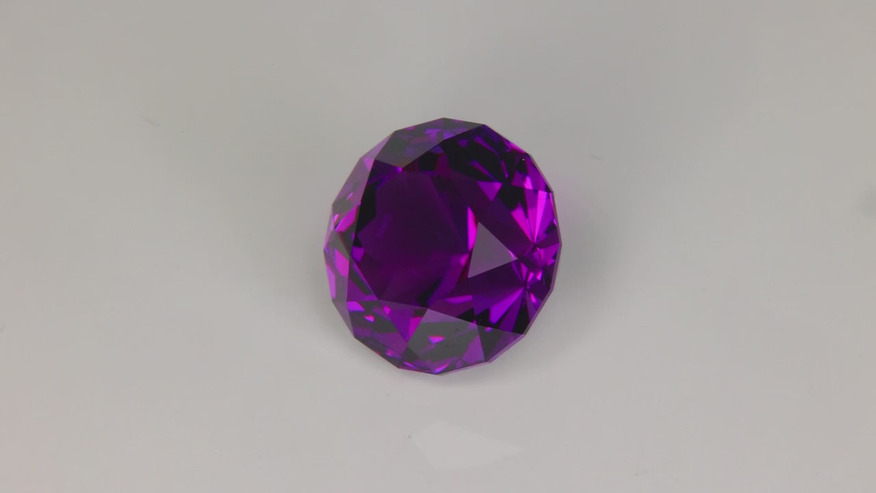 Round Custom Cut Amethyst 23.62 Carats