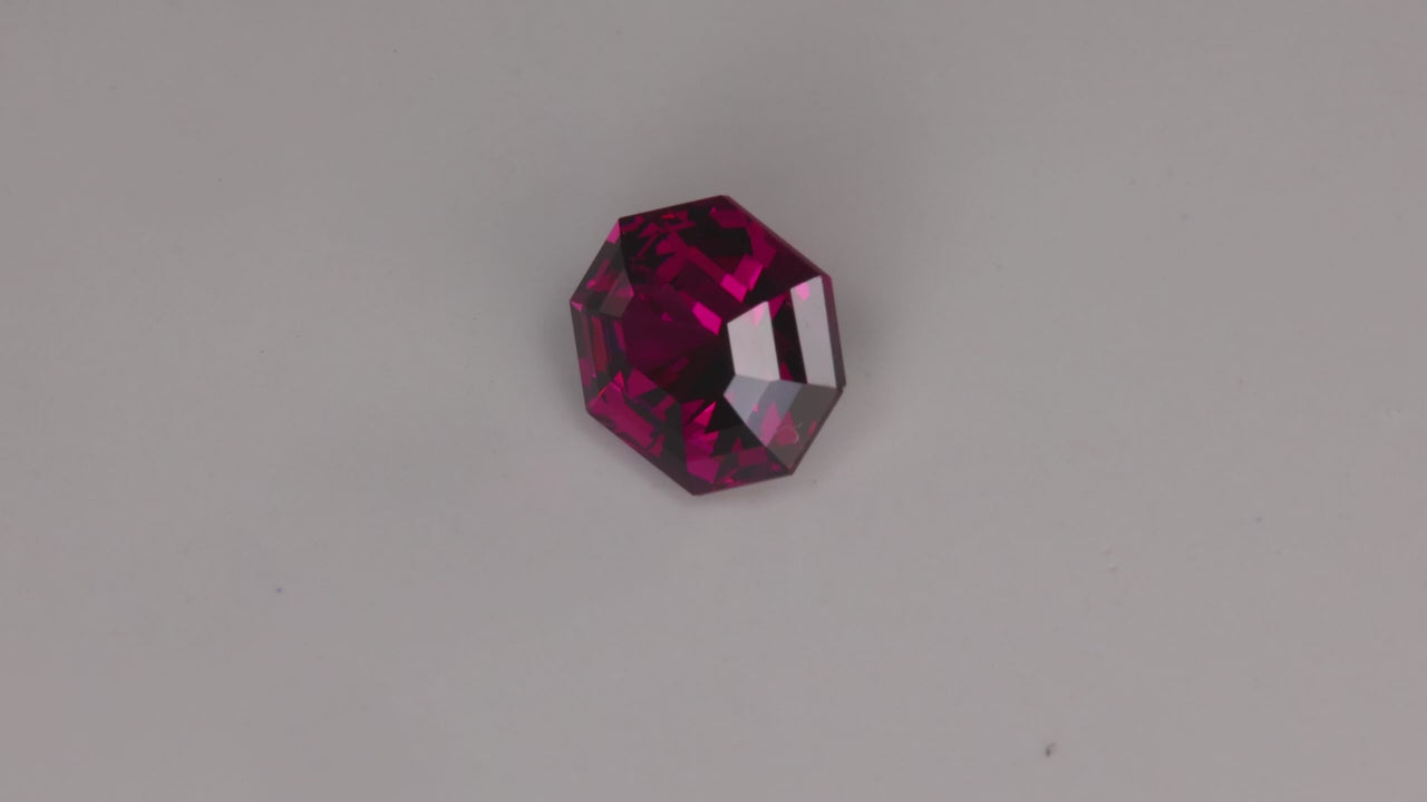 Octagonal Step Cut Garnet 2.55 Carats