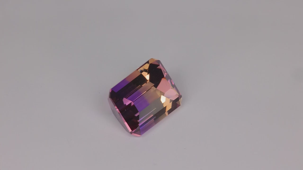 Emerald Cut Ametrine From Bolivia 12.39 Carats
