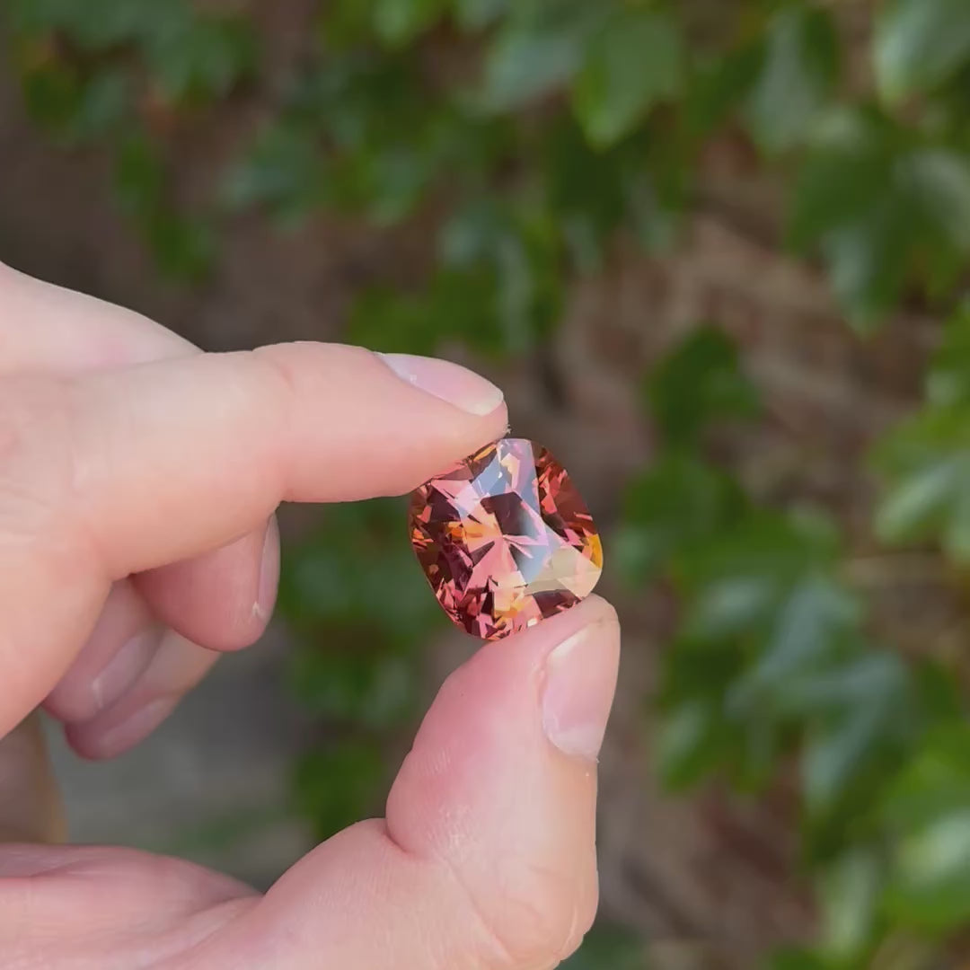 Antique Cushion Cut Tourmaline From Congo 28.49cts