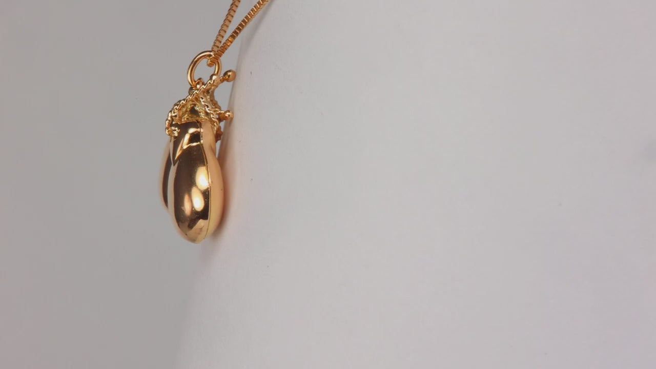14K Yellow Gold Castanets Pendant/Charm