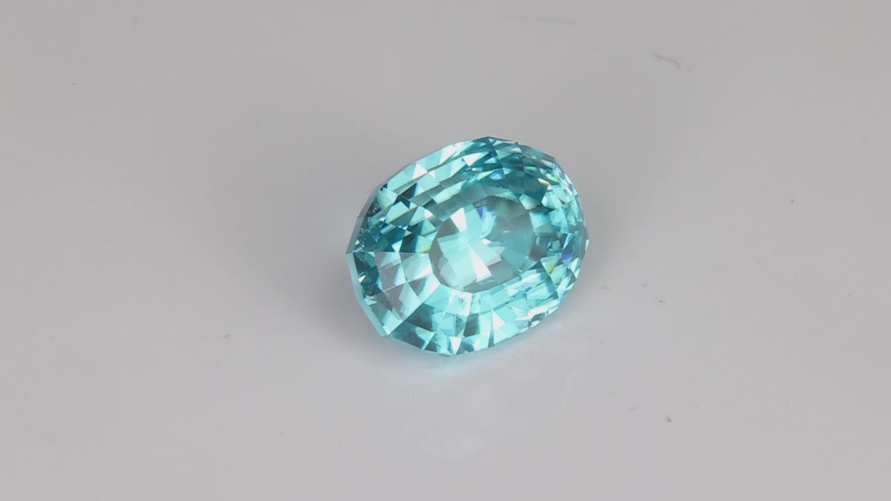 🚨Spotlight Special | Step Cut Oval Blue Zircon 7.90 Carats