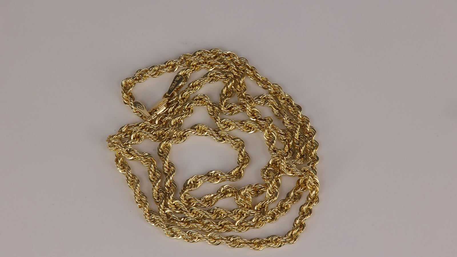 10K Yellow Gold Rope Chain 21"