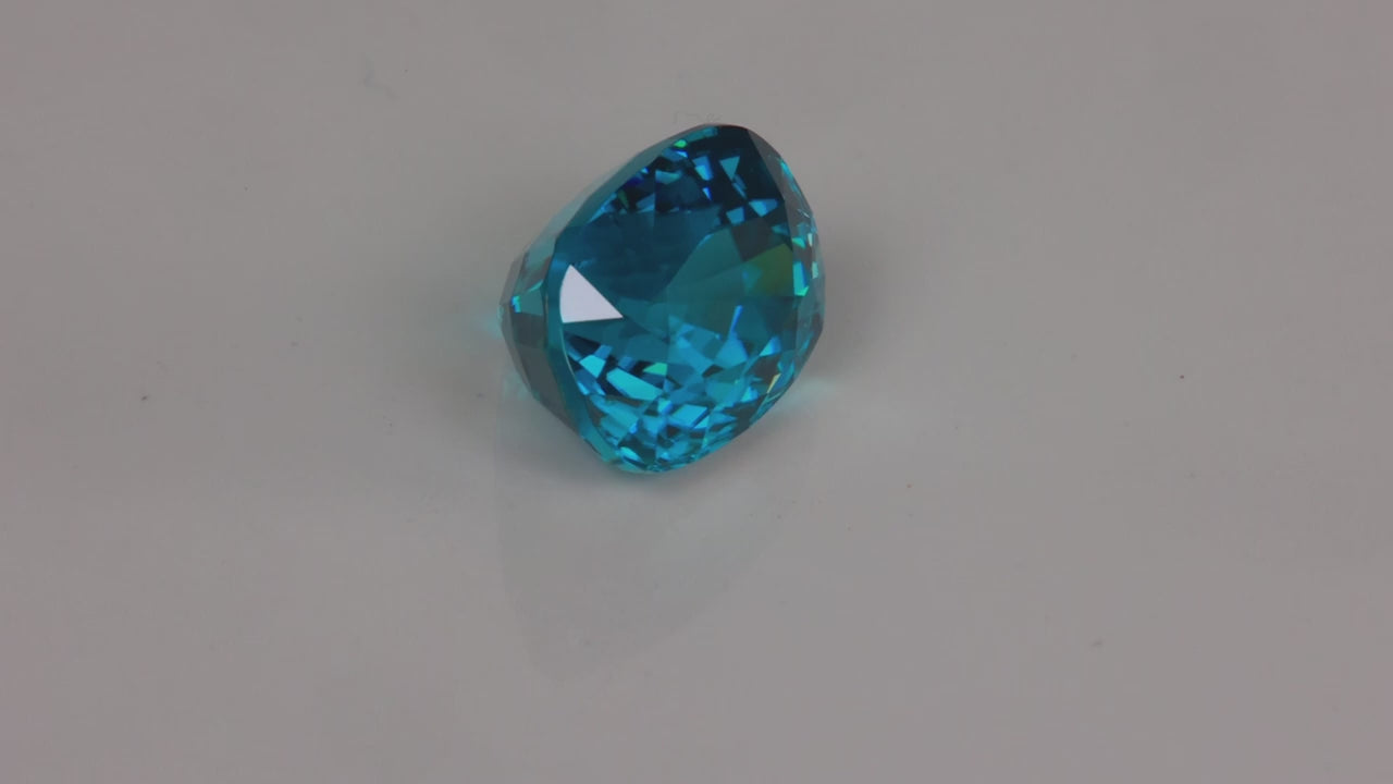 Oval Cut Blue Zircon 5.73 Carats
