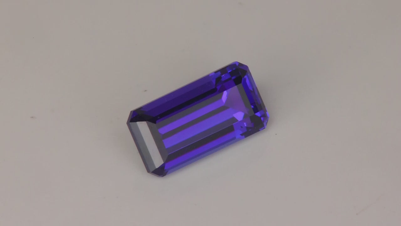 Emerald Cut Natural Color Tanzanite 3.03 Carats