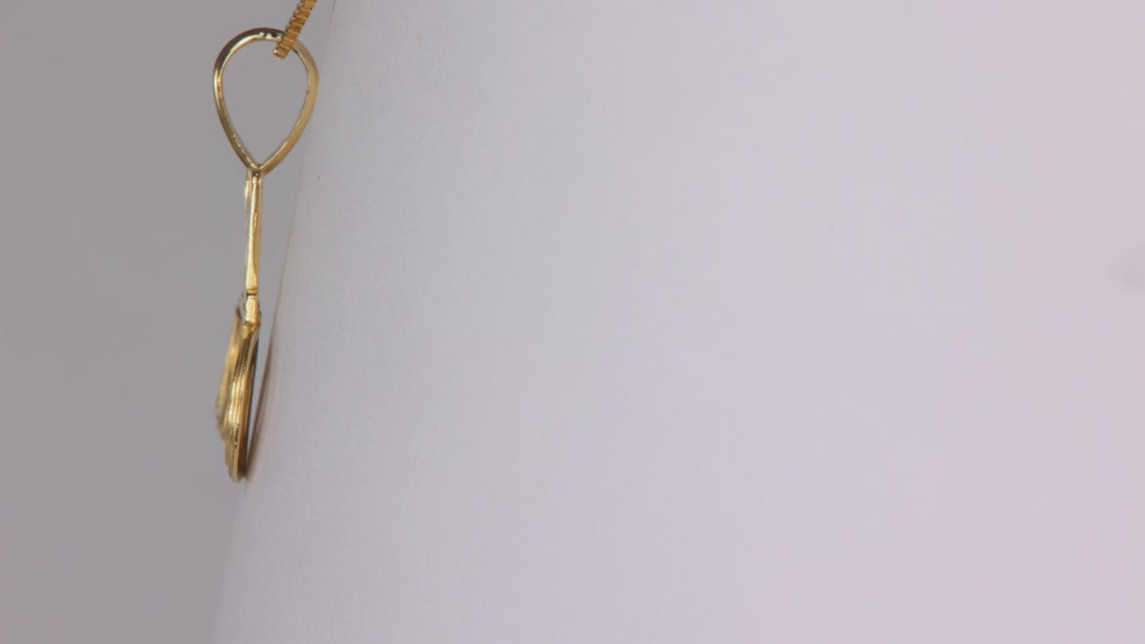 14K Yellow Gold #1 Dad Pendant