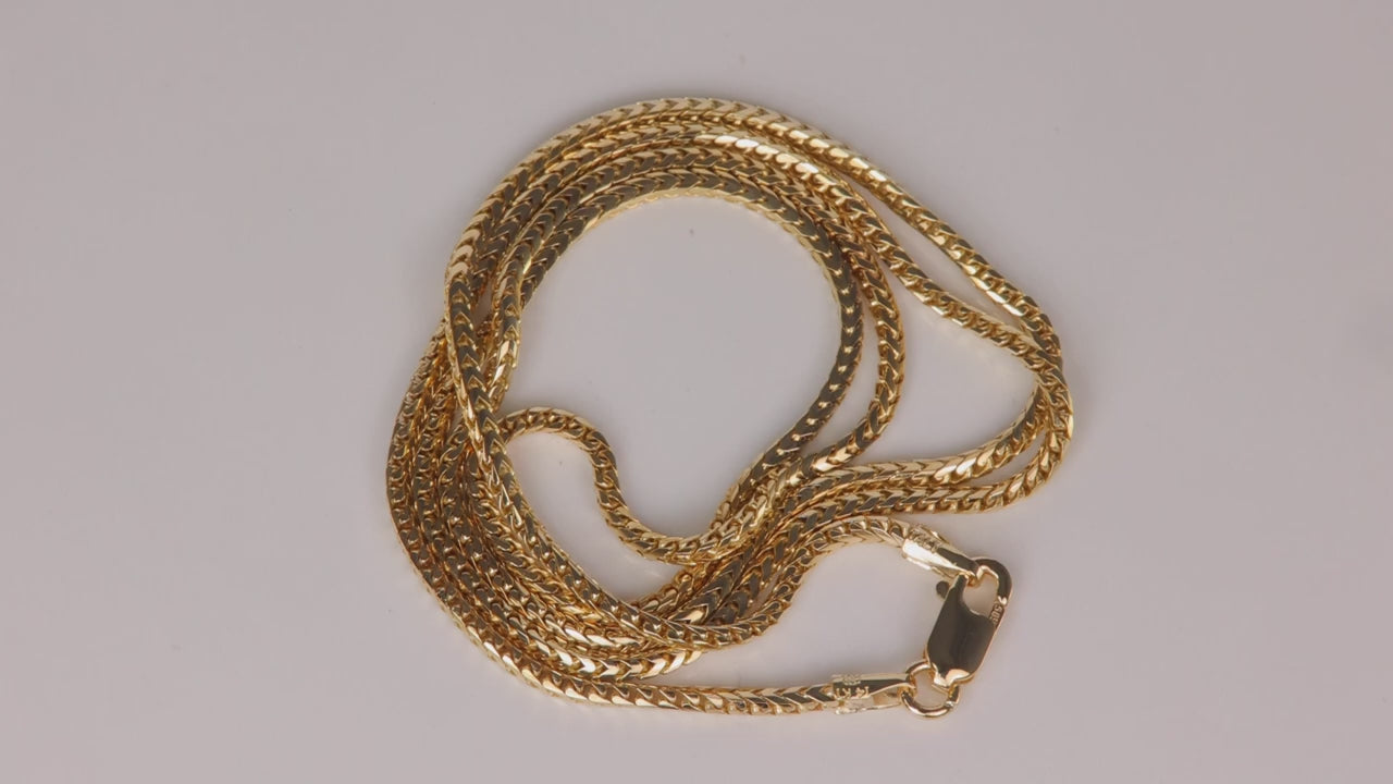 14K Yellow Gold Foxtail Chain 18"*