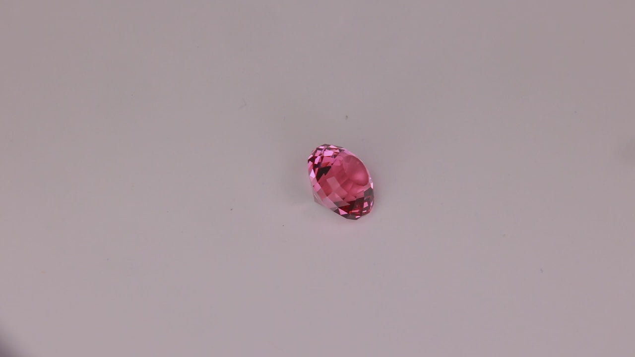 Round Brilliant Cut Malaya Garnet 2.44 Carats