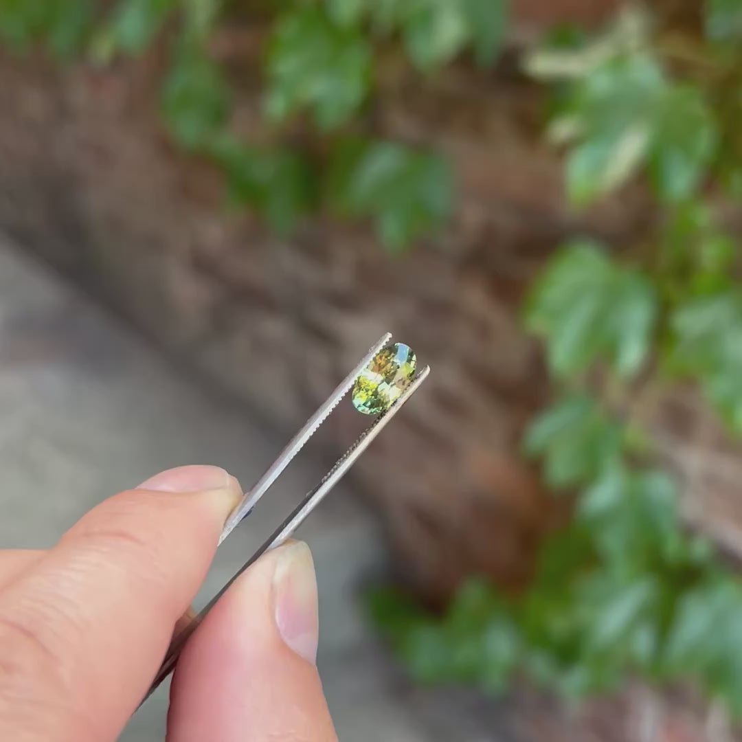 💎HIDDEN GEM | Oval Cut BiColor Sapphire From Madagascar 2.38 Carats