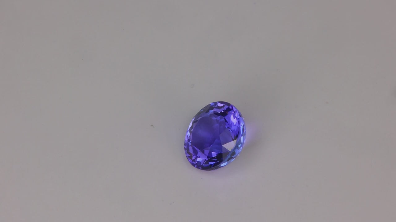 Round Portuguese Brilliant Cut Tanzanite 2.60 Carats