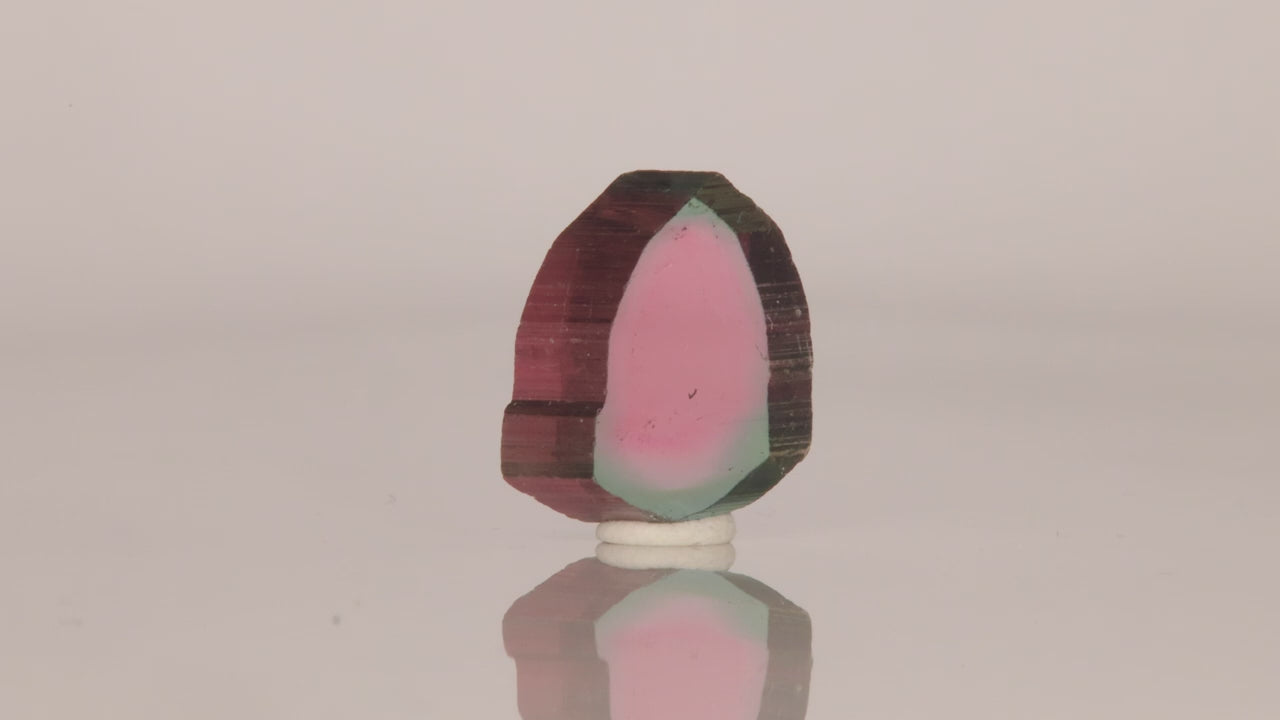 Watermelon Tourmaline Sliced Crystal 7.33 Carats