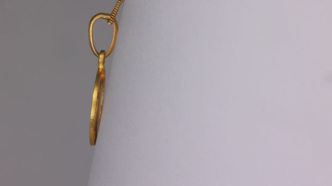 14K Yellow Gold Angel Pendant