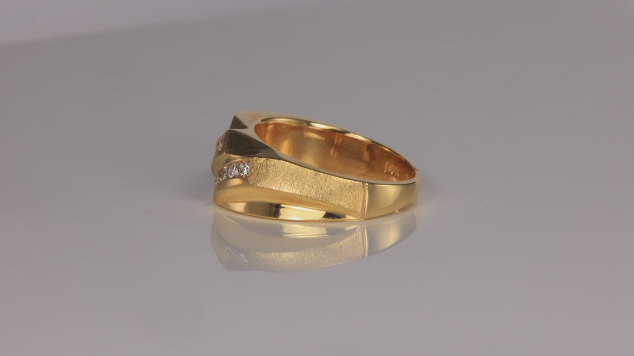 14K Yellow Gold and Diamond Ring .50 Carats