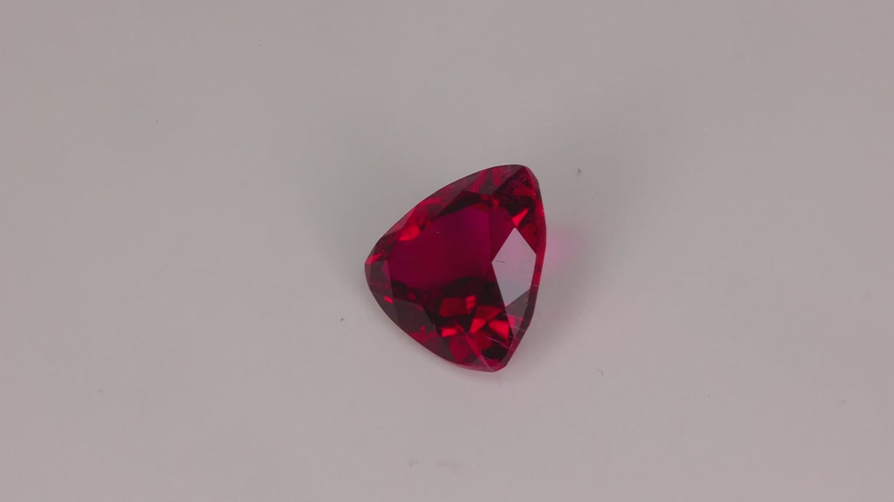 Triangle Cut Rubellite Tourmaline From Brazil 3.00 Carats