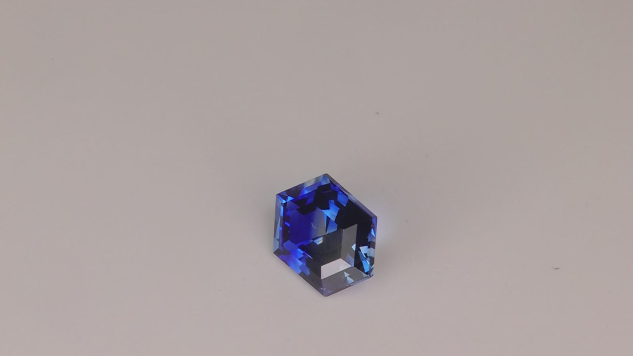 Hexagon Cut Sapphire 1.36 Carats