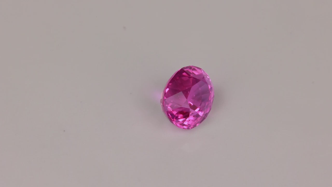 Oval Cut Hot Pink Sapphire 1.56 Carats