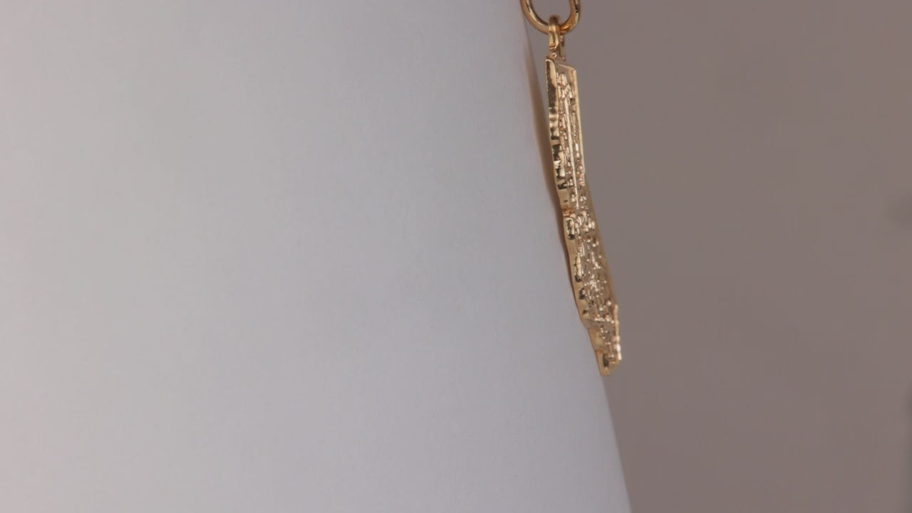 14K Yellow Gold California Pendant/Charm