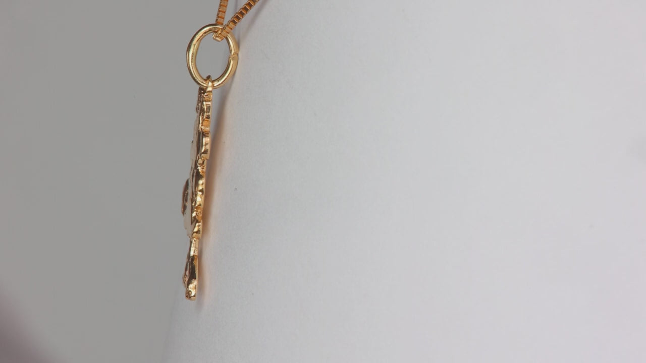 14K Yellow Gold Minnie Mouse Pendant/Charm
