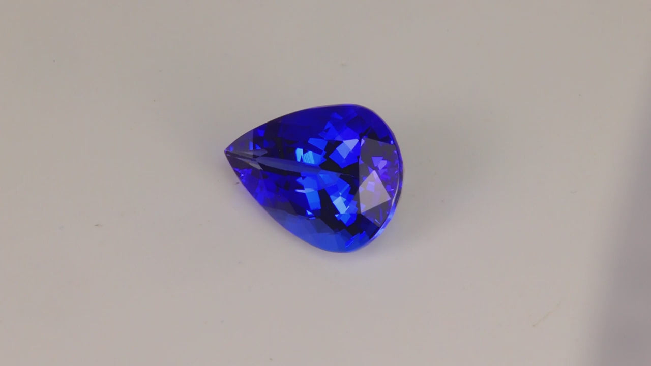 Pear Shape Brilliant Cut Tanzanite 4.44 Carats