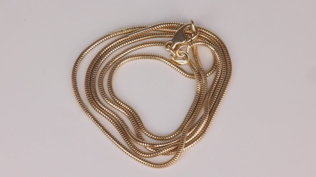 14K Yellow Gold Snake Chain 18"