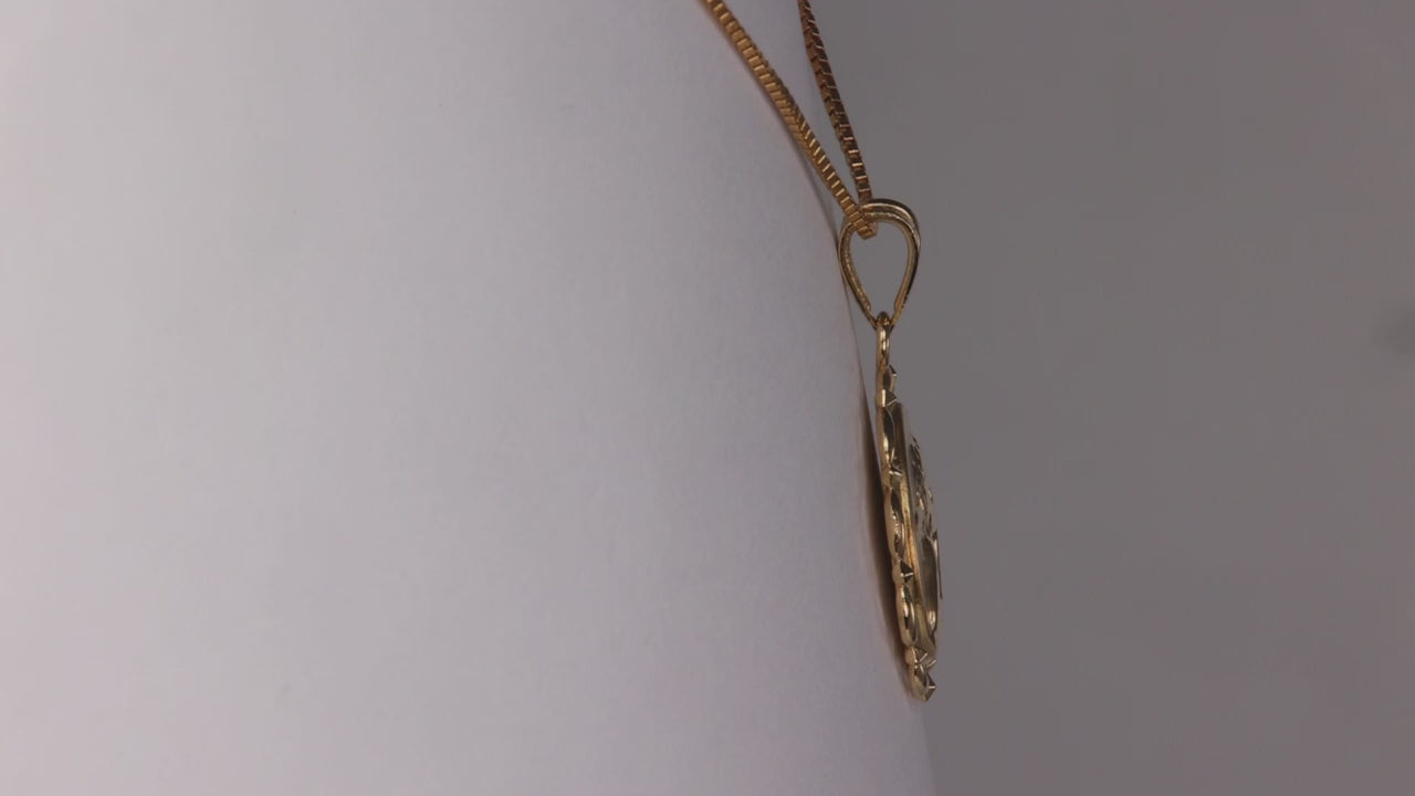 14K Yellow Gold Angel Pendant