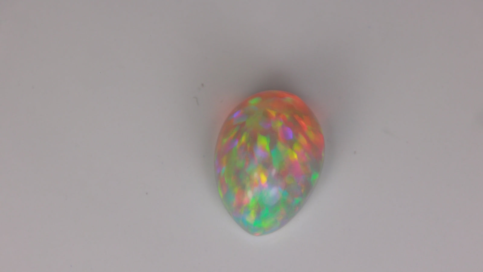 Pear Shape Cabochon Cut Top Crystal Opal 10.89 Carats