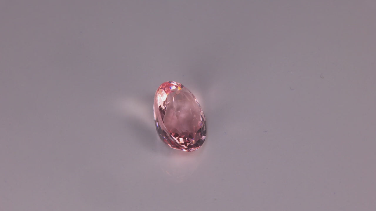 Oval Cut Morganite 3.39 Carats